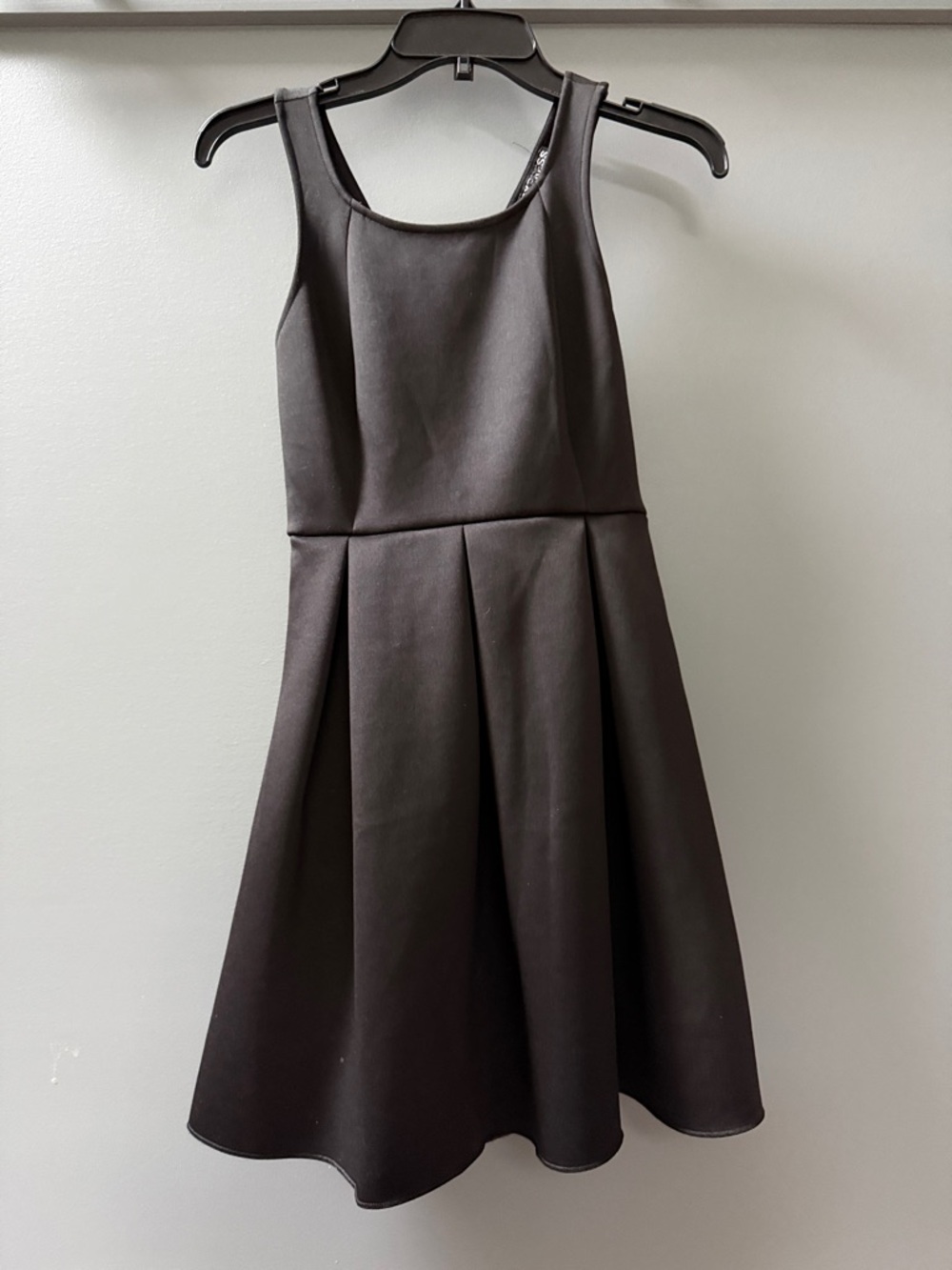Express Black Fit-and-Flare Formal Dress